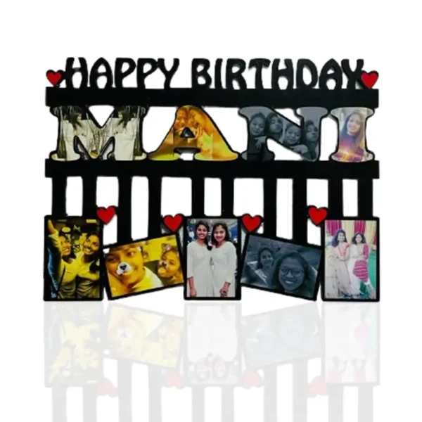 Customised Happy Birthday Photo Frame with Photos