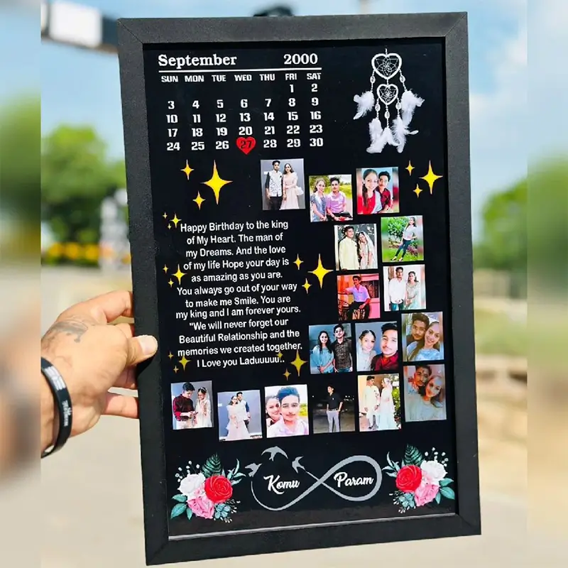 Customised Photo frame with Custom Date and Message - Crafting ERA